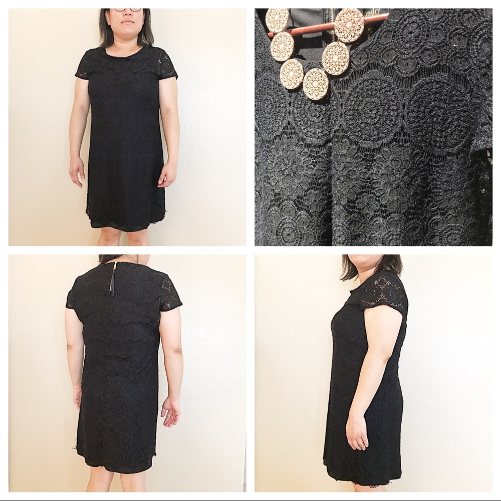 ❌DONATED❌ Laundry | Black Lace Shift Dress - Picture 4 of 5